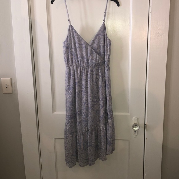 Parc and Lex asymmetric ruffle wrap dress - Picture 2 of 5